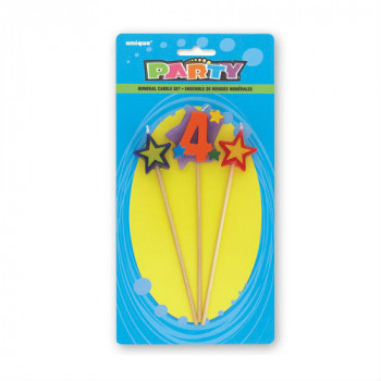 NUMERAL CANDLES SET - #4
